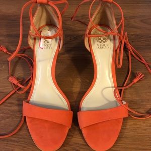 Vince Camuto orange heels